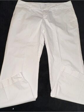 GAP White Stretch Ankle Pants